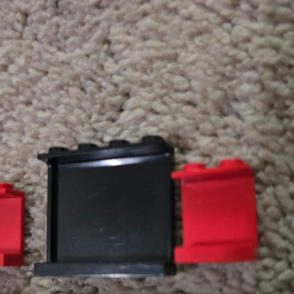 LEGO Building Block Set with Red, Black, White, and Blue Pieces - Picture 4 of 5